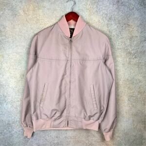 VTG 80s Cal Craft Full Zip Jacket Mens Sz M Gray Collared USA Retro Grandpa